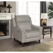 Kester Laurel Cream Leather Power Recliner with Power Headrest and USB Charging