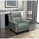 Kester Lorenzo Mint Leather Power Recliner with Power Headrest and USB Charging
