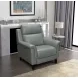 Kester Lorenzo Mint Leather Power Recliner with Power Headrest and USB Charging