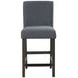 High Line Gray Upholstered Counter Height Chair Set of 2