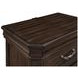 Lyndhurst Walnut 3 Drawer Nightstand with USB Charging