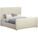 Zest Cream King Upholstered Flanged Panel Bed