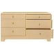 Kilmer Brown Natural Grasscloth 6 Drawer Dresser