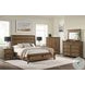Forge Weathered Chestnut King Panel Bed with Footboard Bench