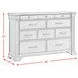Paterson Black 10 Drawer Dresser