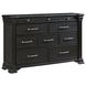 Paterson Black 10 Drawer Dresser