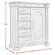 Paterson Black 7 Drawer Door Chest