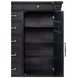 Paterson Black 7 Drawer Door Chest