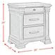 Paterson Black 3 Drawer Nightstand