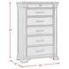 Paterson Black 6 Drawer Chest
