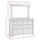 Paterson Black 10 Drawer Dresser and Rectangular Mirror