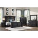 Paterson Black 7 Drawer Door Chest