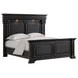 Paterson Black King Panel Court Bed with USB Charging and LED