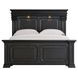 Paterson Black King Panel Court Bed with USB Charging and LED