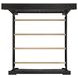 Paterson Black King Panel Court Bed with USB Charging and LED