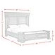 Paterson Black and Gray King Upholstered Storage Panel Bed with LED