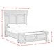Paterson Black and Gray Queen Upholstered Storage Panel Bed with LED
