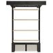 Paterson Black and Gray Upholstered Storage Bedroom Set with LED