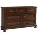 Kingsley Cherry Brown 8 Drawer Dresser