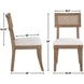Colvin Brown Cane Side Chair Set of 2