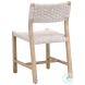 Kitts White Speckle Twist Rope Outdoor  Dining Chair Set of 2