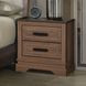Coventry Hall Pecan 2 Drawers Nightstand