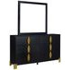 Empire Black Square Dresser Mirror