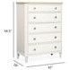 Echo Isles Sea Pearl and Driftwood 5 Drawer Chest
