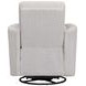 Trenton Acadia White Manual Swivel Glider Recliner with Pillows