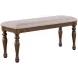 Joanna Brown 44" Upholstered Bench