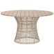 Knit Beige 54" Round Outdoor Dining Table