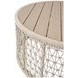 Knit Beige Round Outdoor Cocktail Table