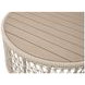 Knit Beige Round Outdoor Cocktail Table