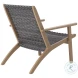 Radius Gray Performance Fabric Outdoor Patio Arm Chair Set Of 2