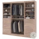 Pur Rustic Brown 86" Closet Organizer