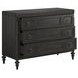 Atrium Black 3 Drawer Bachelor's Chest