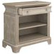 Summer Creek Scrubbed Oak 1 Drawer Open Nightstand with USB Charging