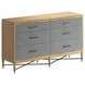 Loft Brown and Gray 6 Drawer Dresser