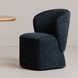 Larson Navy Blue Performance Fabric Upholstered Dining Chair