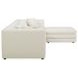 Lowtide Warm White 4 Piece Modular Lounge Sectional with Pillows
