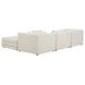 Lowtide Warm White 4 Piece Modular Lounge Sectional with Pillows