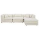 Lowtide Warm White 4 Piece Modular Lounge Sectional with Pillows