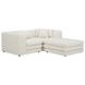Lowtide Warm White Modular Nook Sectional with Pillows