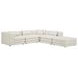 Lowtide Warm White 5 Piece Modular Dream Sectional with Pillows