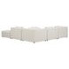 Lowtide Warm White 5 Piece Modular Dream Sectional with Pillows