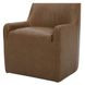 Maisie Tan Leather Upholstered Dining Chair