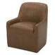 Maisie Tan Leather Upholstered Dining Chair