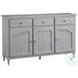 Norellan Light Gray 3 Door Credenza