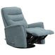 Gemini Snazzy Blue Manual Swivel Glider Recliner
