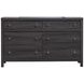 Merrifield Raisin Black 6 Drawer Dresser